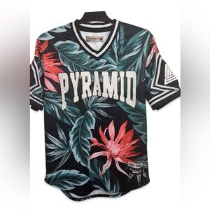 Black Pyramid Tropical Leaf Men's Jersey